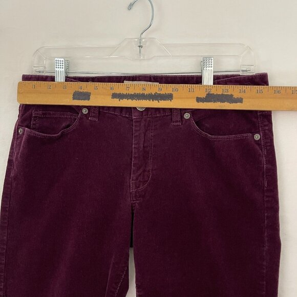 Banana Republic Skinny Fit Corduroy Pants Purple Plum Women's Size 28 / 6 - Picture 6 of 11